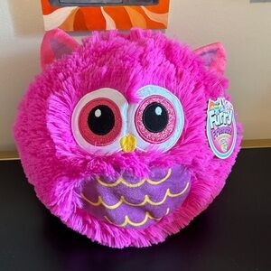 Pink Owl furry Friendz NWT